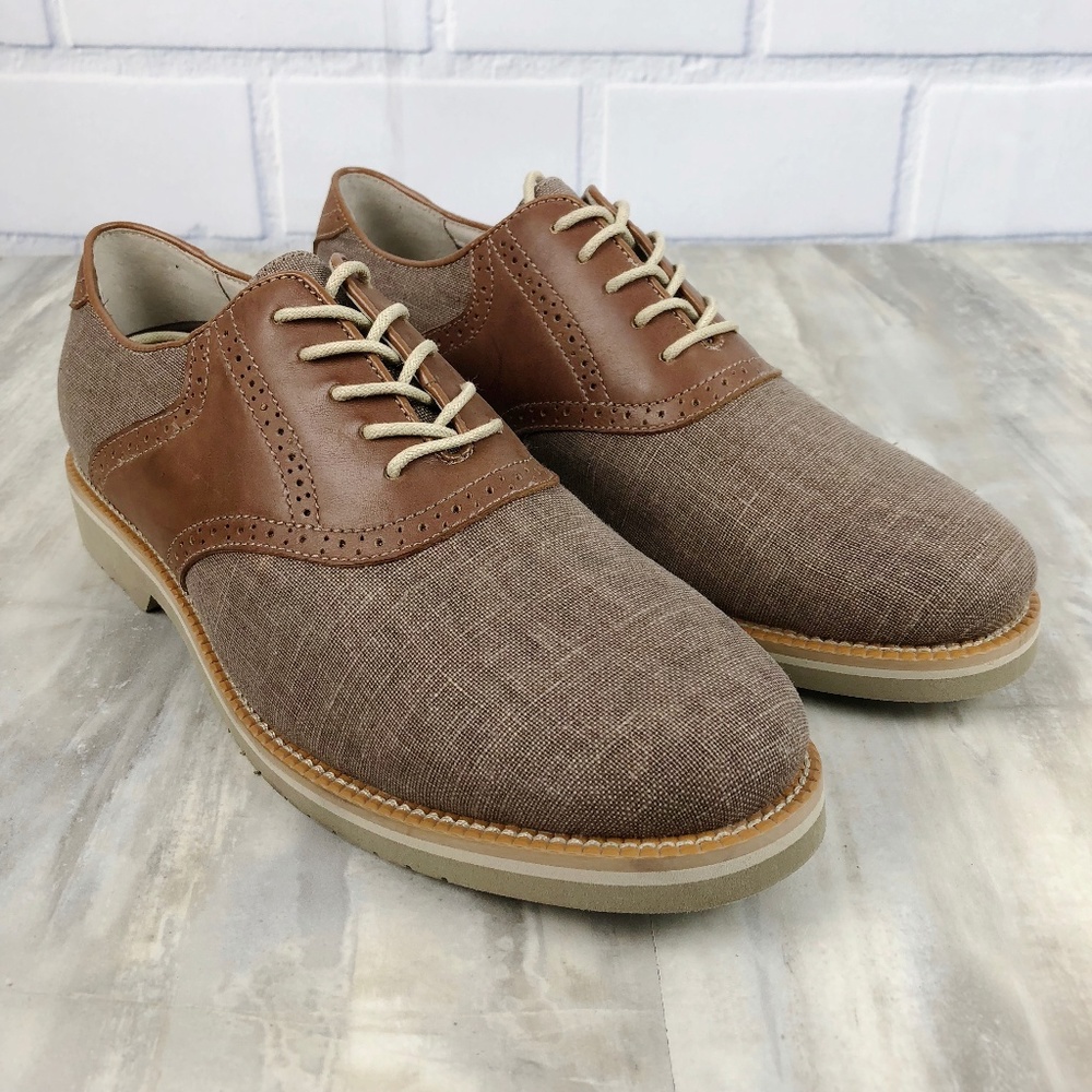 Men's Bass Carson Linen Saddle Shoes
